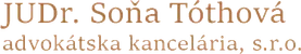 JUDr. Soňa Tóthová - Advokátní kancelář